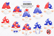 Gnome USA 4th of July watercolor, a Seasonal Illustration by Vavavan Artwork (Thumbnail 3 of 5)