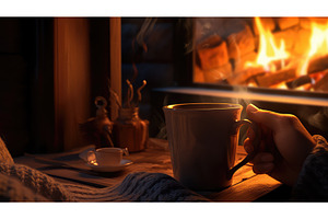 warmth paper cup coffee ai generated, a Food & Drink Photo by pikepicture