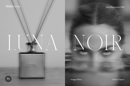 Ethereal B&W Photoshop Image Effect, a Preset Add-On by Make Stories Studio