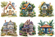 Watercolor Gardening House Clipart, an Illustration by Daily.Designs (Thumbnail 8 of 8)