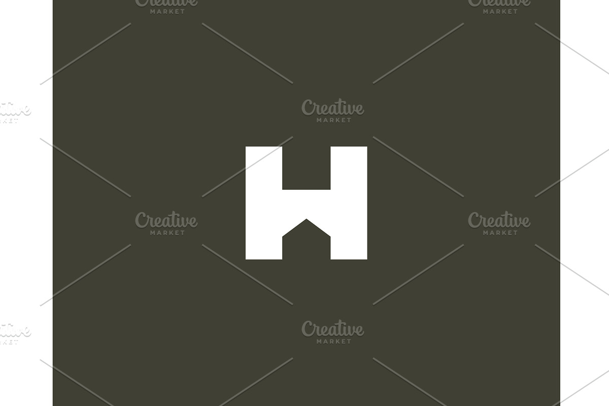 A letter H vector logotype., a Templates & Theme by Himalia1