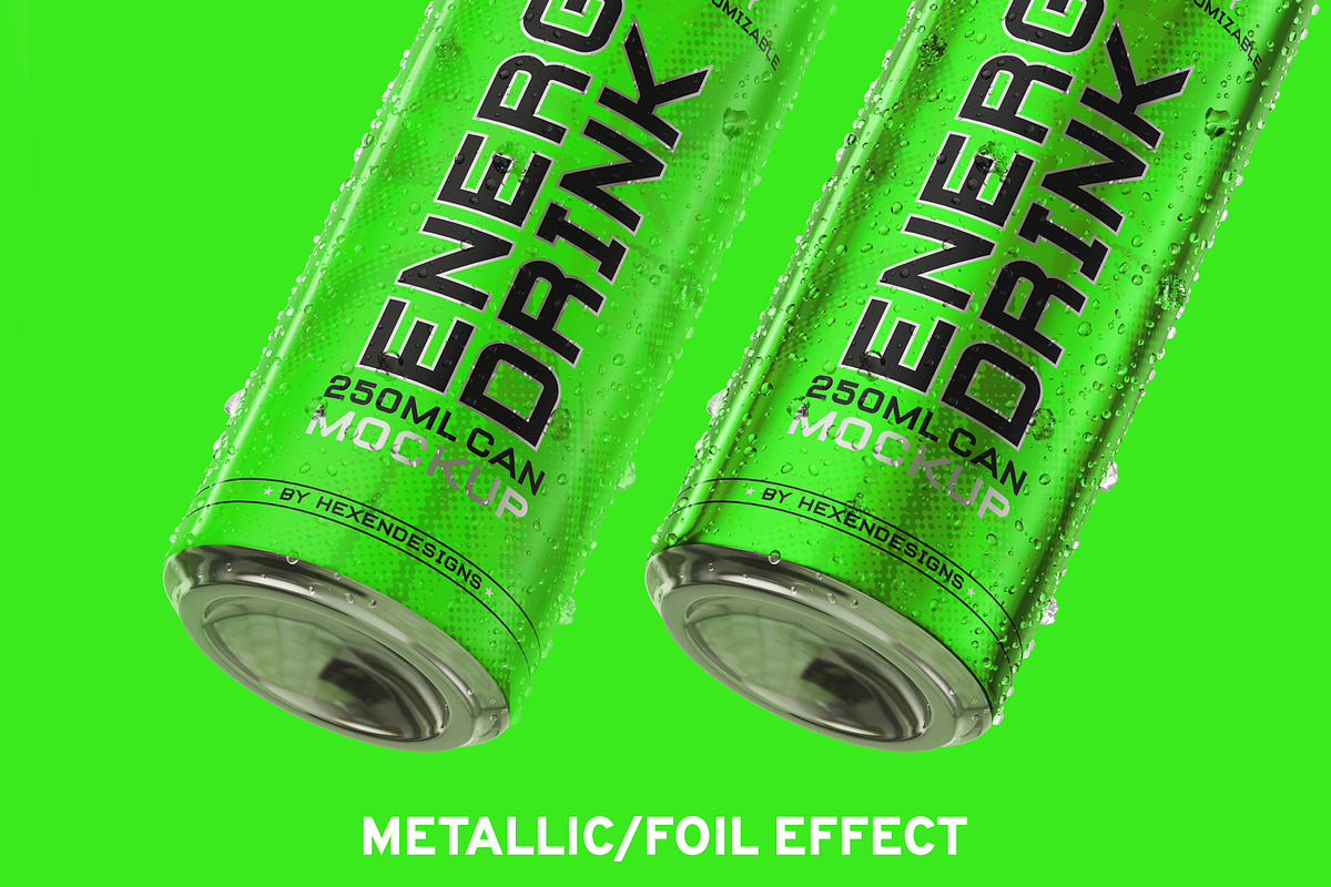 Energy Drink Mockup, a Packaging Mockup by HexenDesigns (Photo 10 of 11)