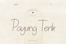 Payung Terik Script Handwritten