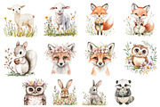 Spring Woodland Critter Clipart, an Illustration by Design Market (Thumbnail 4 of 4)