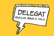 Delegat, a Handwritten Font by Leitmotif (Thumbnail 1 of 5)