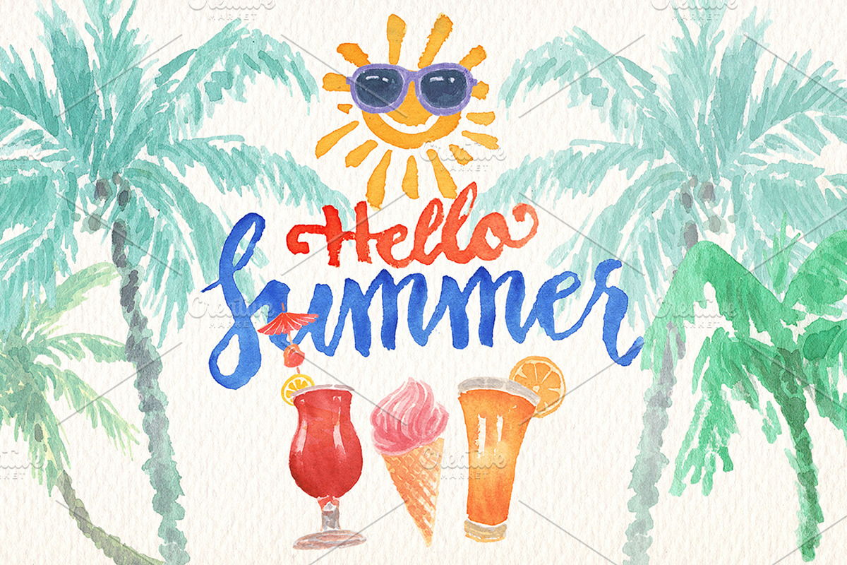 Summer time clipart, a Food Illustration by Art & Things (Photo 4 of 6)