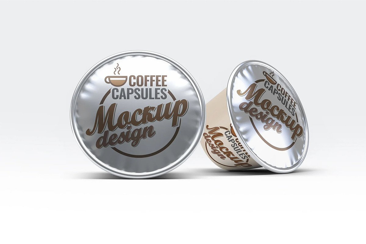Coffee Capsules Mockup, an Advertising Mockup by Hubzway (Photo 2 of 8)