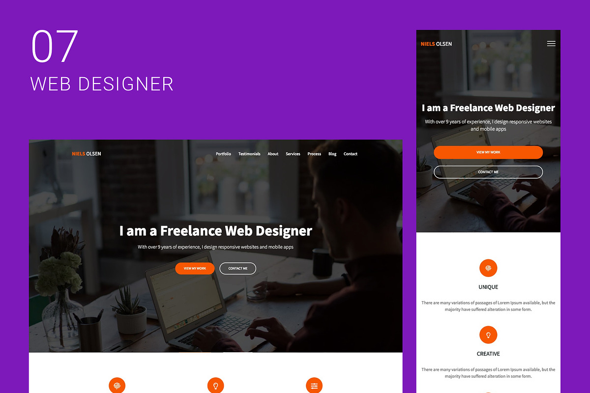 Niels - Portfolio Bootstrap Template, a Bootstrap Template by Upsier
