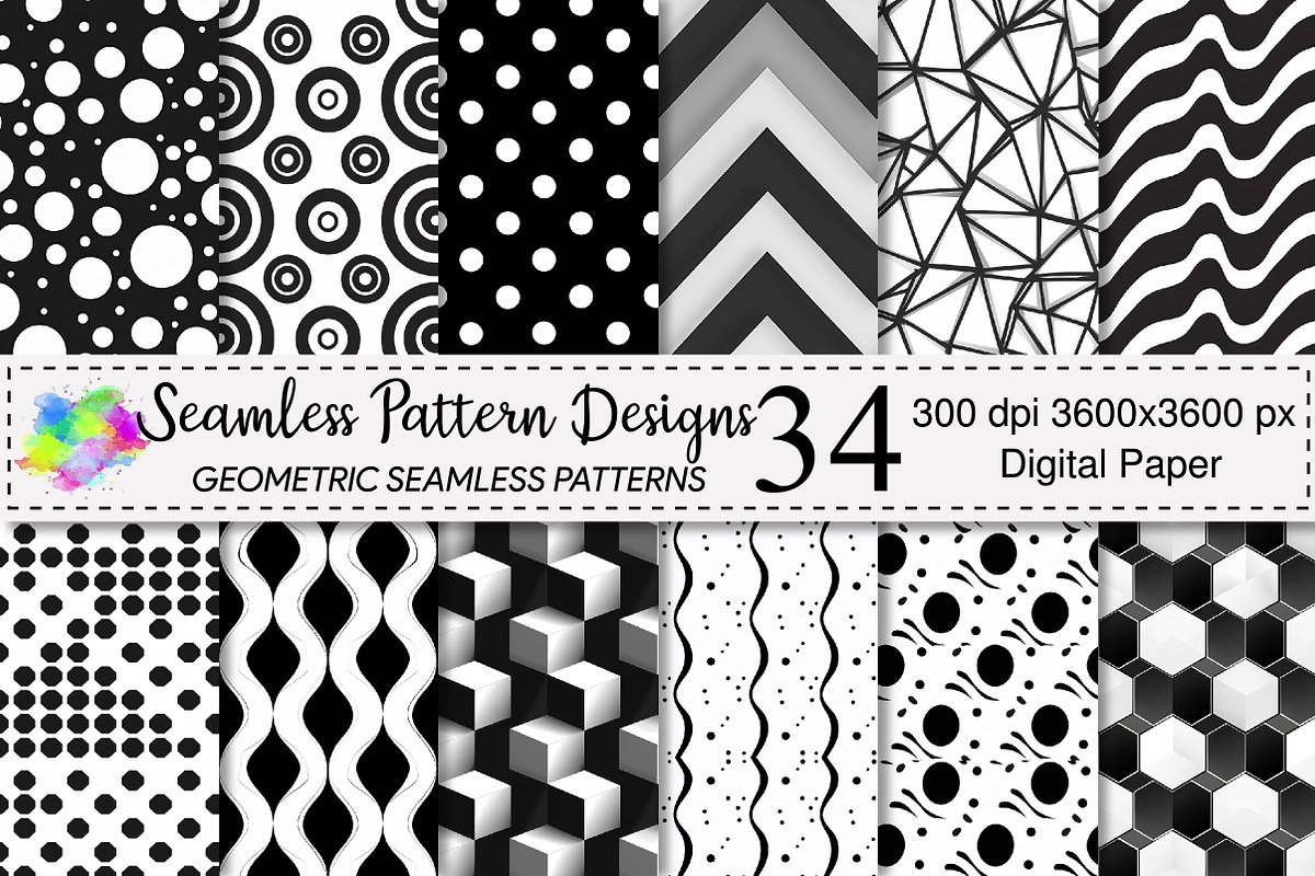 Seamless Pattern Designs, a Pattern Graphic by Canvas Craft (Photo 1 of 6)