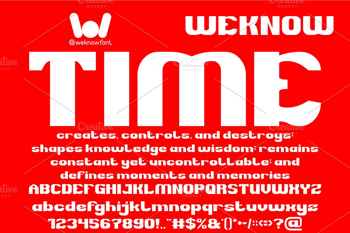 Big Power font, a Sans Serif Font by weknow (Photo 2 of 8)