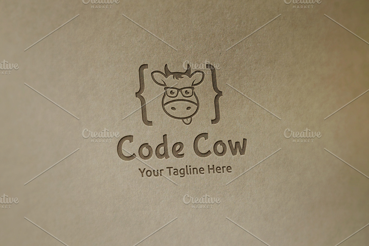 Code Cow Logo, a Branding & Logo Template by Martin-Jamez