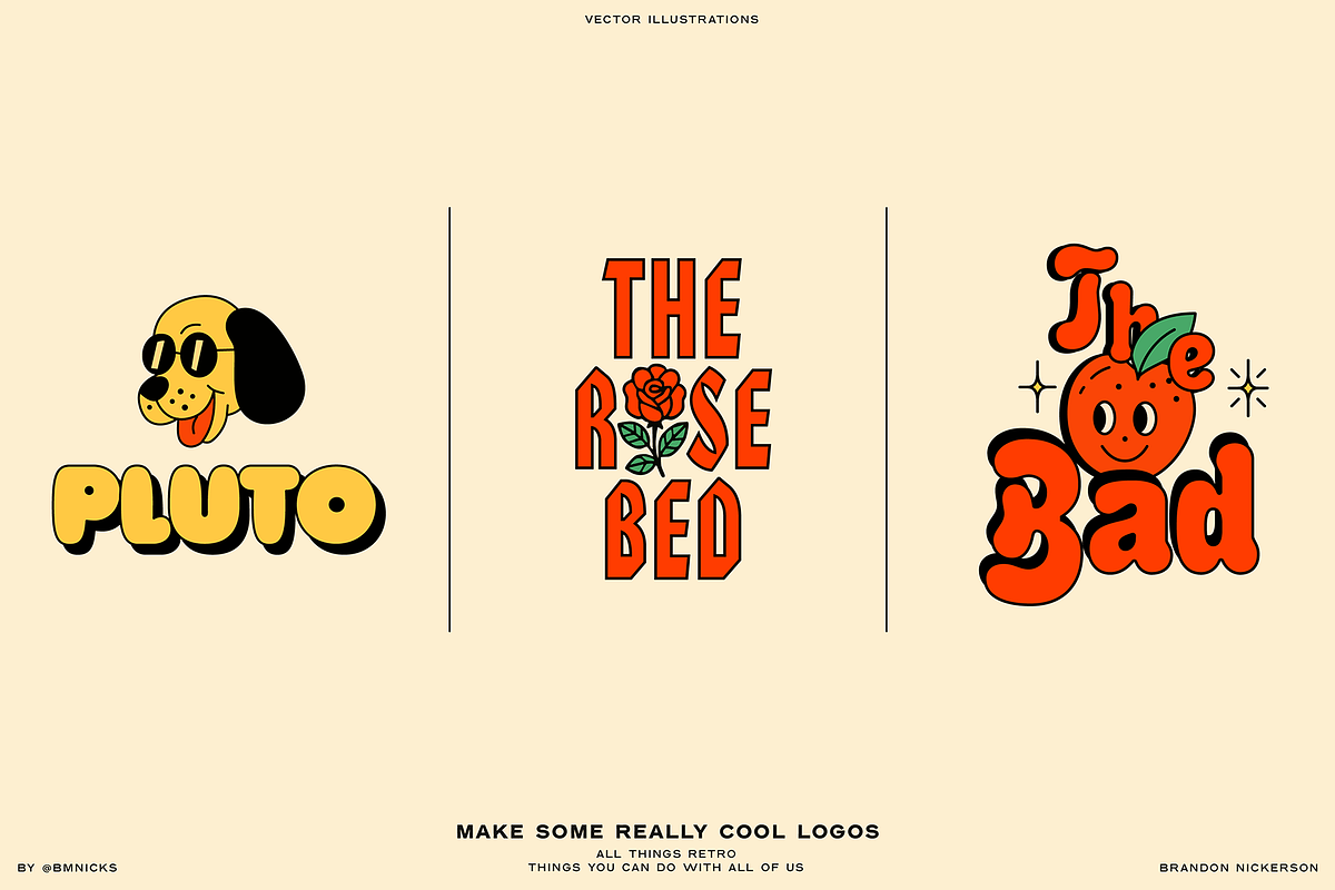 All Things Retro llustrations, an Object Graphic by Bnick (Photo 6 of 9)