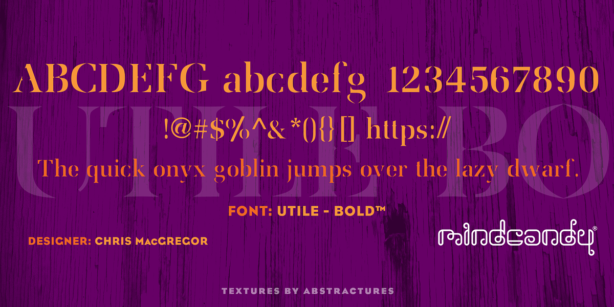 Utile™, a Serif Font by MINDCANDY (Photo 3 of 4)