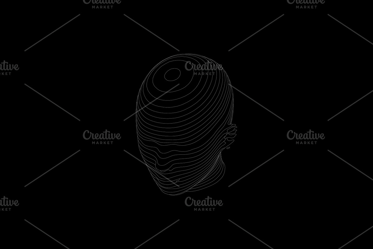 WIREFRAME GEOMETRIC ELEMENTS, an Object Graphic by BonkiStudio (Photo 5 of 10)