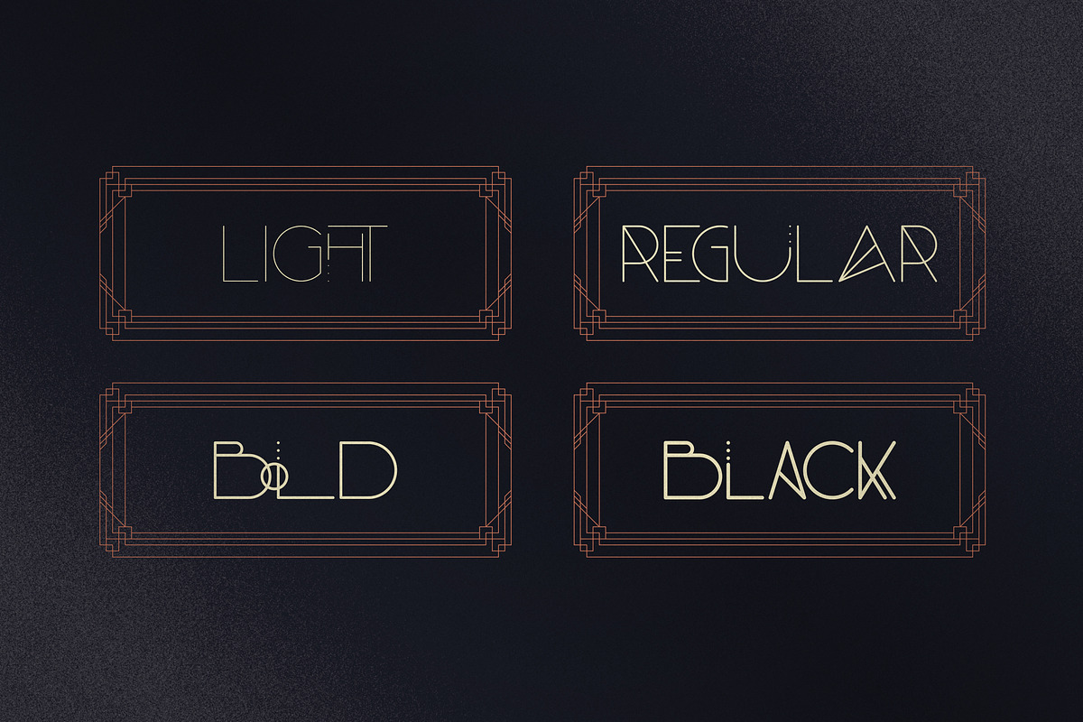 Monday Boulevard - Art Deco Typeface preview 2