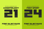 Glint Race, a Sans Serif Font by ahweproject (Thumbnail 8 of 8)