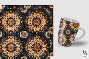 Boho Mandala Seamless Patterns