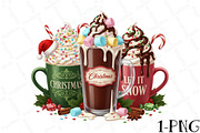 Let It Snow Christmas Coffee Png, an Illustration by DreamPrint404 (Thumbnail 1 of 7)