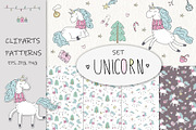 Winter Unicorn Set!, a Graphic by Irene_Boiko_ART (Thumbnail 1 of 10)