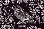 Linocut Illustrator Brushes, a Brush Add-On by brushapes.com (Thumbnail 1 of 6)