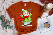 Just Chill Snowman Sublimation, an Illustration by Libby Wishes (Thumbnail 2 of 8)