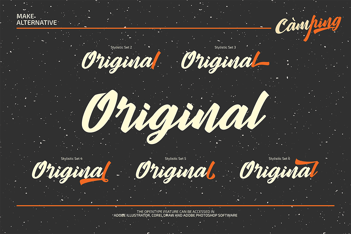 Camping Font Script preview 4