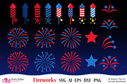 4th of July Fireworks SVG, an Object Graphic by PolpoDesign (Thumbnail 2 of 4)