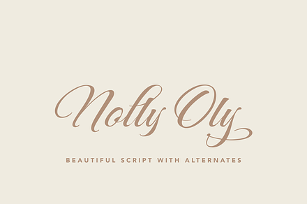 Nolly Oly Wedding Calligraphy Script