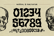 Skullwick - Horror Gothic Halloween, a Blackletter Font by Illushvara Design (Thumbnail 8 of 12)