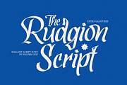 Rudgion - Elegant Bold Script, a Handwritten Font by figuree studio (Thumbnail 1 of 9)