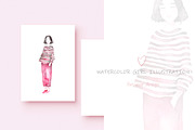 Watercolor girl illustration, a Person Illustration by Knysh Ksenya (Thumbnail 2 of 4)