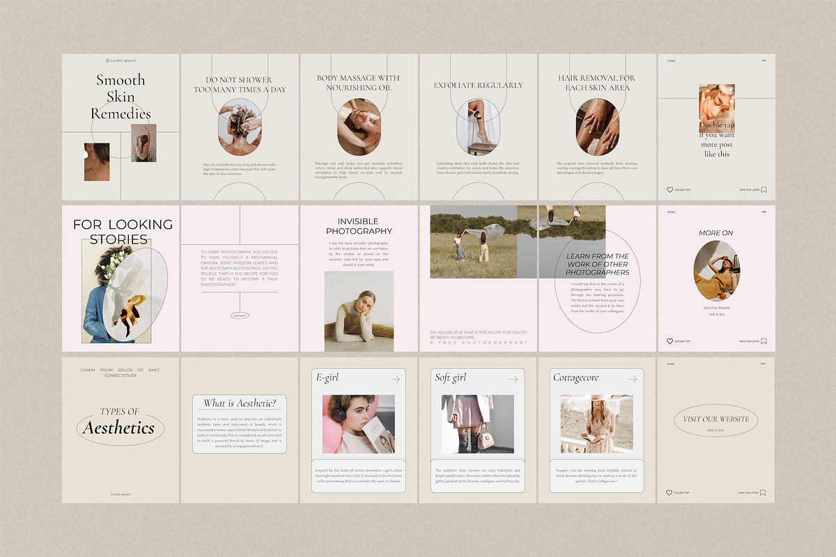 Gué-carousel Instagram template, a Social Media Template by Kimo Studio (Photo 7 of 12)