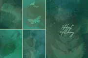 Mystical Botanical Backgrounds, a Background Graphic by Elena Pimonova (Thumbnail 7 of 10)