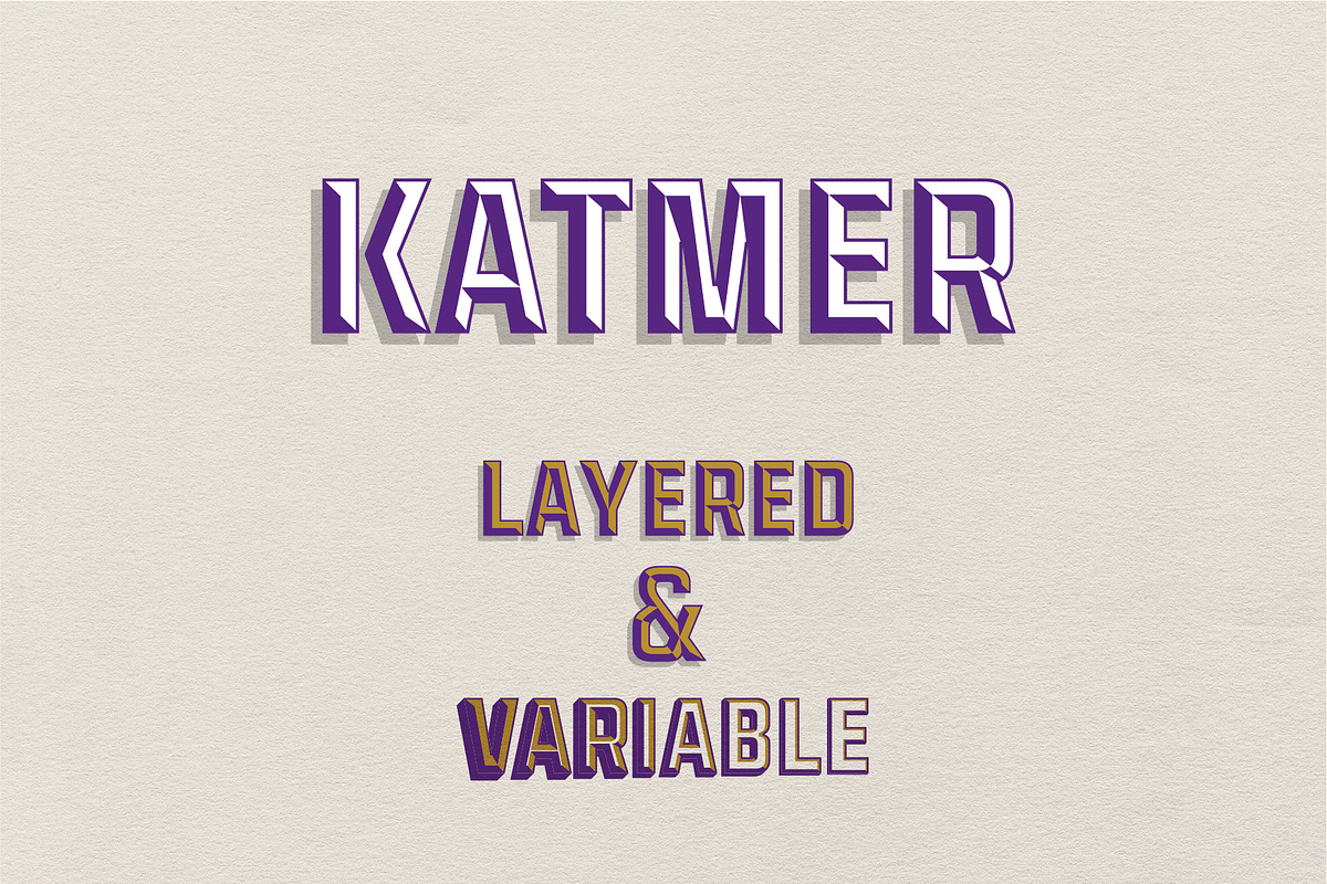 Katmer, a Sans Serif Font by K:O\Fonts (Photo 1 of 5)