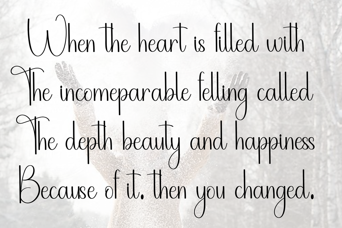Snowing Samantha, a Handwritten Font by FreshTypeINK (Photo 5 of 8)