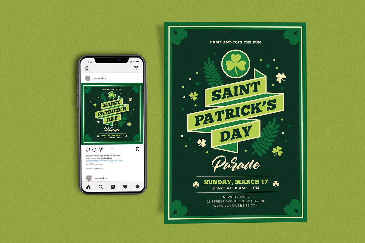 St Patrick's Day Parade, a Flyer Template by Me55enjah Design (Photo 1 of 4)