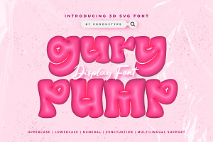 Gury Pump - 3D SVG Font