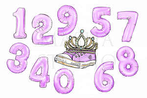 PRINCESS BIRTHDAY Clipart