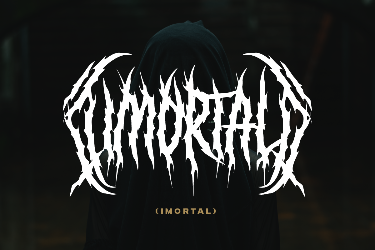 Bradthen Death Metal Font, a Blackletter Font by Ronny Studio (Photo 2 of 10)