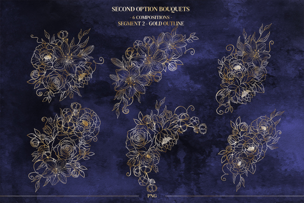 Floral Elements. Seamless Patterns., a Decorative Illustration by Diana Kovach (Photo 8 of 18)