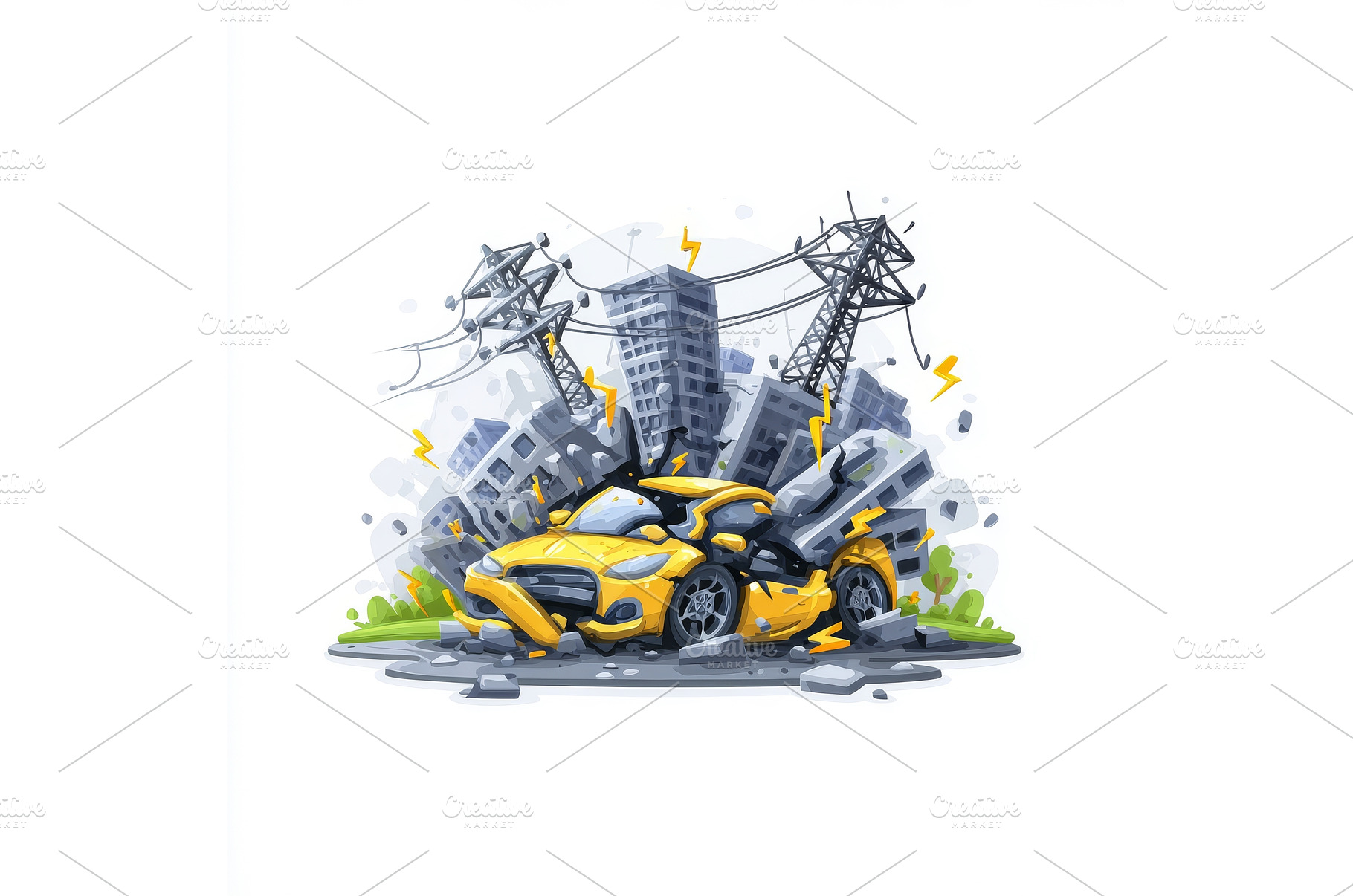 A modern cartoon illustration, an Animal Photo by ZinetroN