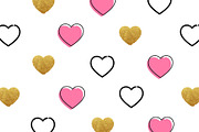 Handdrawn Heart Shape Pattern, a Pattern Graphic by Black White Mouse Design (Thumbnail 1 of 3)