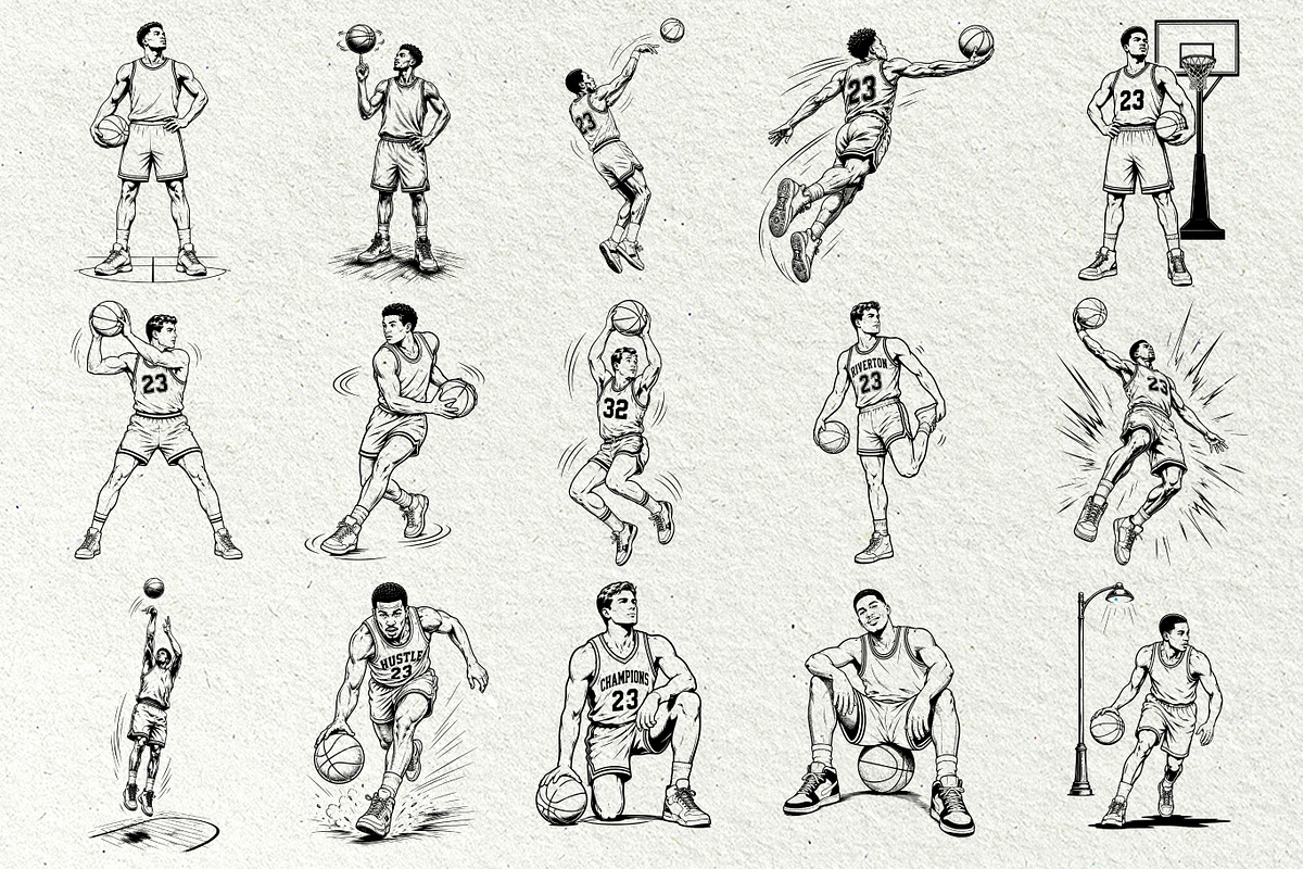 Basketball SVG Graphics, a Sport Illustration by DENIDigitalArtSudio (Photo 5 of 7)