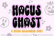 HOCUS GHOST Retro Halloween Font, a Font by Blush Font Co. (Thumbnail 1 of 6)