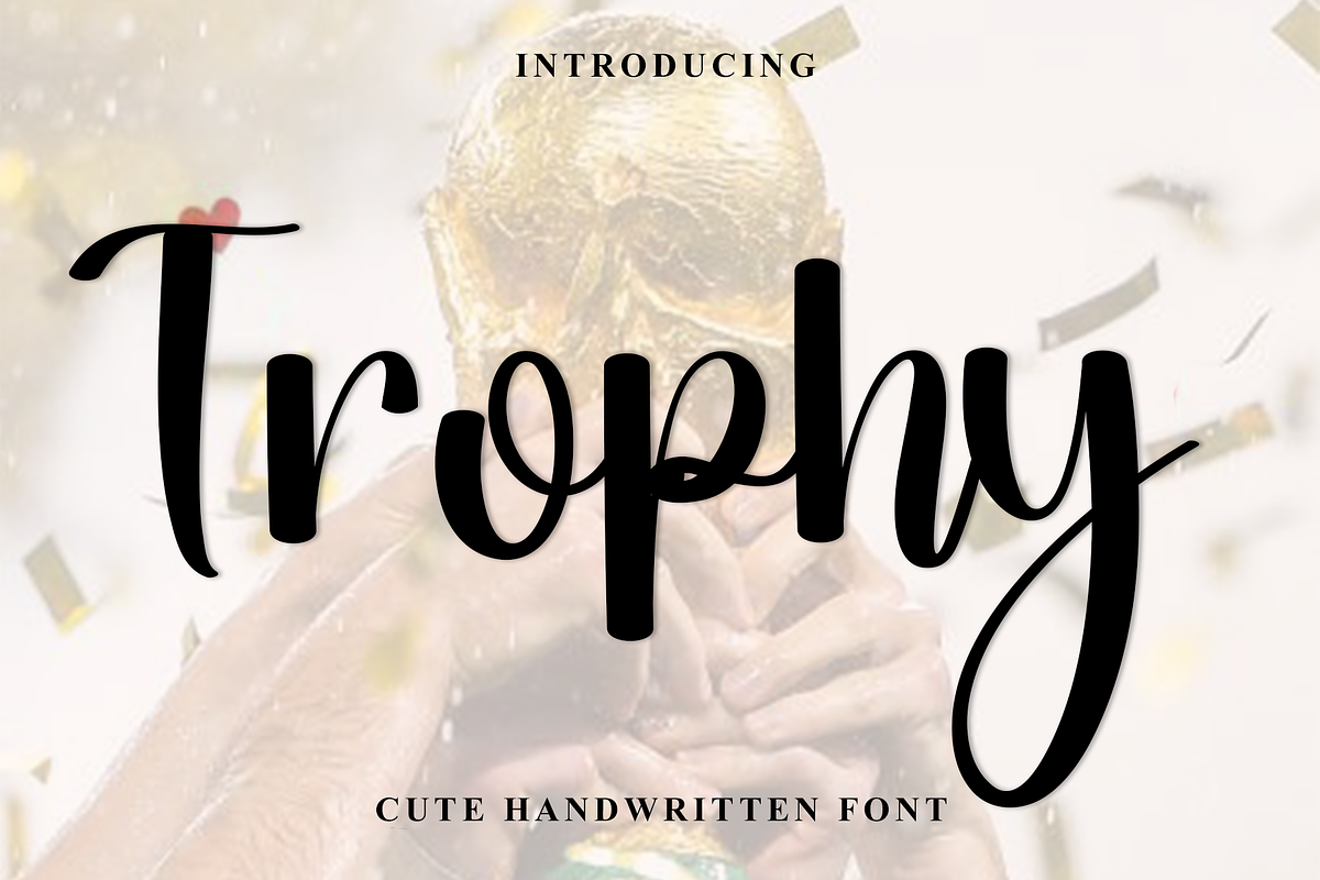 Trophy, a Handwritten Font by InermediaSTUDIO (Photo 1 of 8)