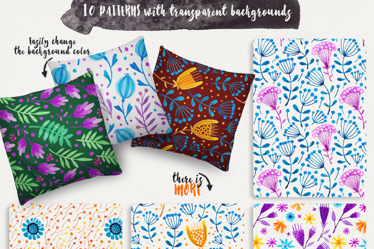Colorful Madness Floral Bundle, a Decorative Illustration by Stella's Graphic Supply (Photo 3 of 15)