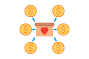 Crowdfunding Flat Icon, a Duotone Icon by Pexelpy (Thumbnail 2 of 2)