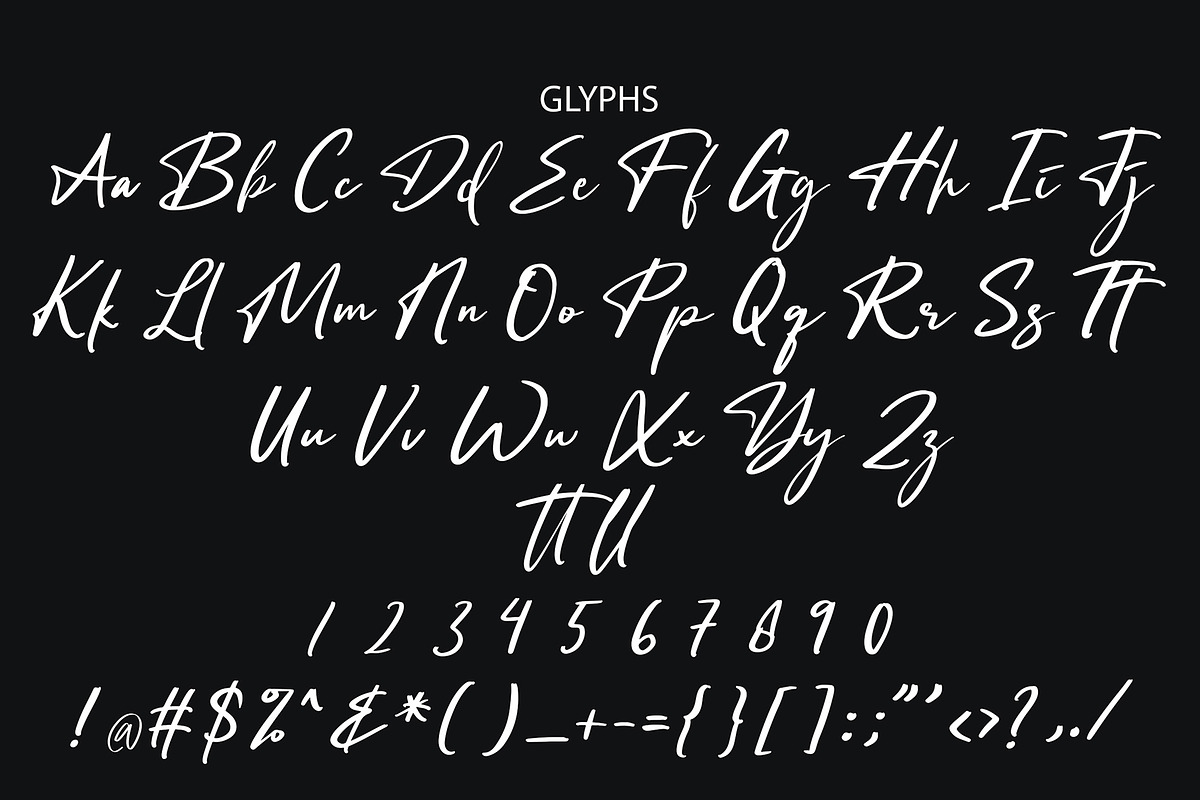 Destind Modern Font, a Script Font by Formatika Studio (Photo 8 of 8)