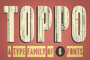 Toppo family fonts – 50% off