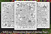 Self Love Affirmation Coloring Book, an Illustration by protabsorkar11 (Thumbnail 1 of 3)